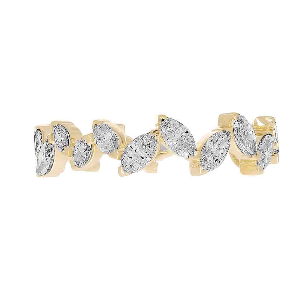 Marquise Shape Diamond Bnad Ring LR12852A